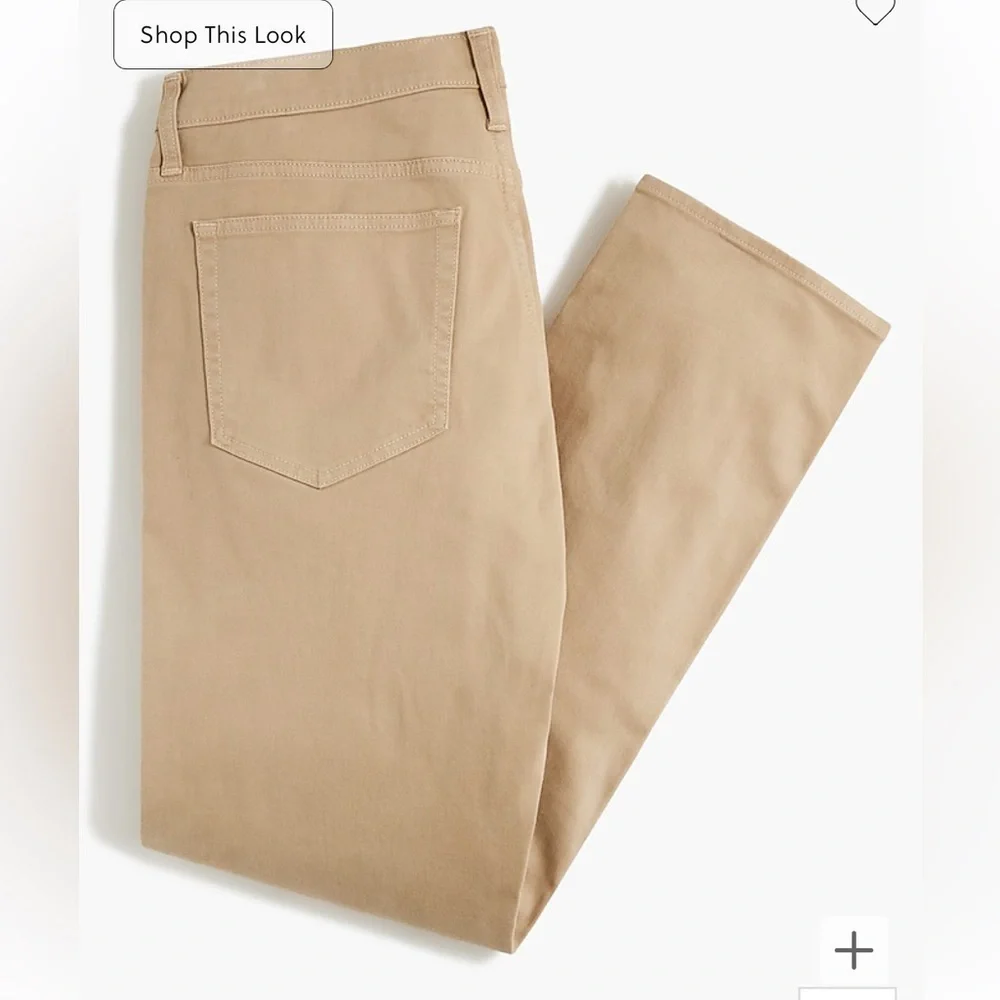 J crew dusty khaki Straight-fit garment-dyed five-pocket pant